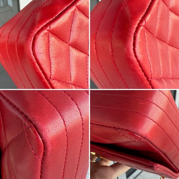 LOT 1800 24K gold plated CHANEL vintage XL CC rectangular flap 1989-1991 - Picture 13 of 17